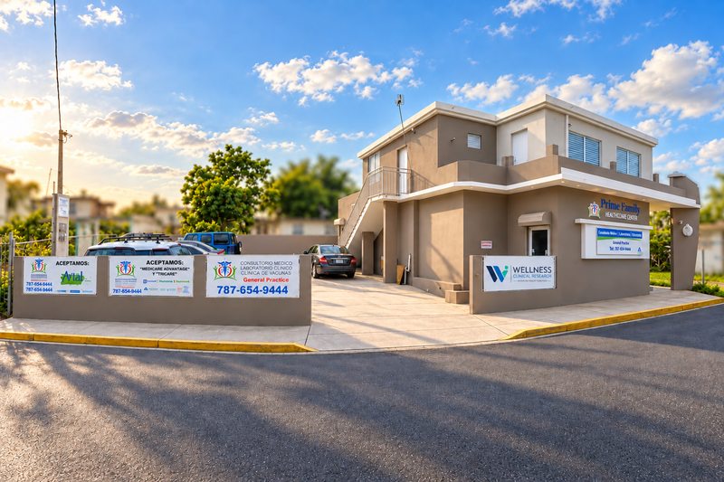Entrance and exterior of WCR’s Puerto Rico facility