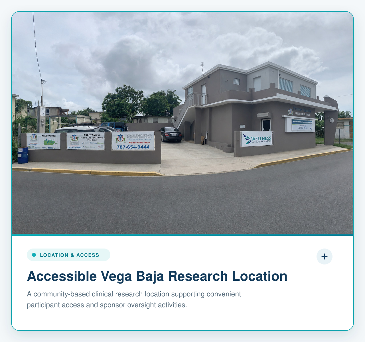 Wellness Clinical Research Vega Baja location